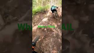 I ALMOST HIT A TREE #shorts #mtb #bike #fail...
