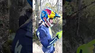 Quand Nico me rendre dedans  #crash #downhill...