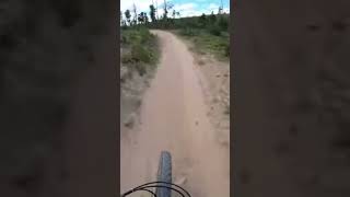 Almost a horrible crash on jump!