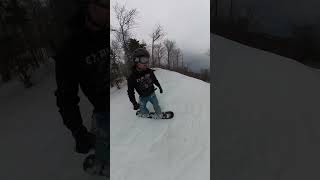 Goofing off at Mount Bohemia.