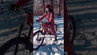 A little snow isn't going to stop me from...