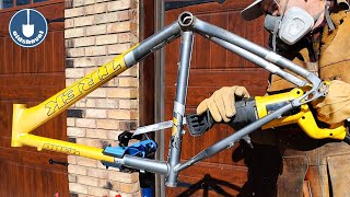 What's Inside a Bike Frame - Cutting Bikes in...