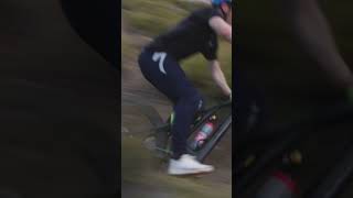 Uphills are too steep here I had to bring the...