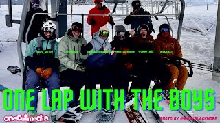 One Powder Lap WIth the Boys at Whistler  ...