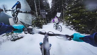 MTB SNOW RIDE auf dem E BIKE! ❄️
