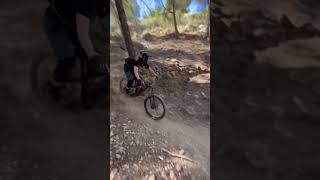 Overcoming fear and sending it#shorts #mtb...