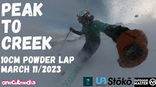 PEAK to CREEK in the POWDER at Whistler   Mar...