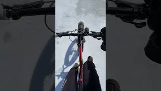 Playing Fat Bikes on Ice and 'Snow'