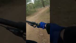 DH race vs Trail bike #shorts #dh...
