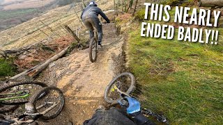 RIDING SLAB TRACK IN THE WET WAS A MISTAKE!! 