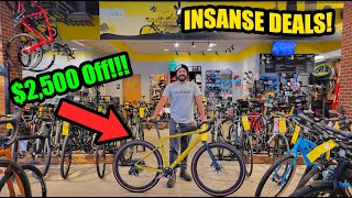 Bike Shops are overstocked and have INSANE...