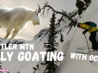 Billy Goating on Whistler with Ocean