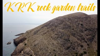 MTB in croatia on KRK, Rock garden from top to...