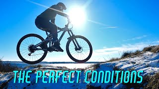 Mtb trail Oostvoorne - Sending it on snowy...
