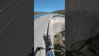 Riding my bike on a 100m high dam ⚡️