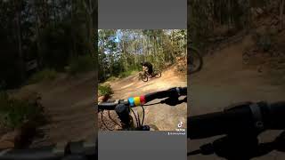 Mini mega jump line #bikeshorts #bikepark...