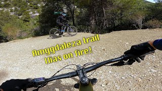 Amygdaleza trail, Ilias on fire! MTB in Greece!