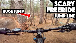 THIS HUGE JUMP AT THE BIKE PARK IS SCARY!!