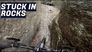 WILDY WET ROCK CRACK Practice Derby, Tasmania.