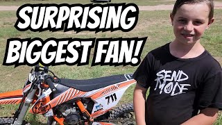 I Surprised One Of My Biggest Fans!!! Dirt...