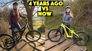 COMPARING MY MTB PROGRESS TO 4 YEARS AGO...