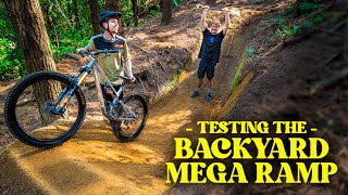 BACKYARD MEGA RAMP! Building and Riding NEW...