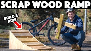 BUILDING A 'SCRAP WOOD' BIKE RAMP!!