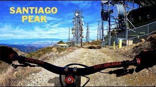 (Downhill single track) Santiago Peak to Four...