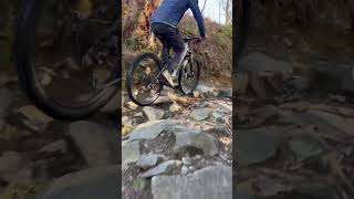 Tech climbing on an EEB