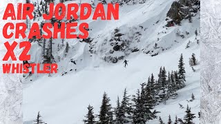 Big Crashes on Air Jordan at Whistler