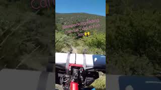 Getting my bikepacking shred on Vs a sedate...