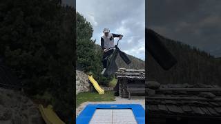 Back on the Trampbike! Would you try it?! #shorts