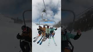 Chair lift ride with the boys  #shorts #whistler