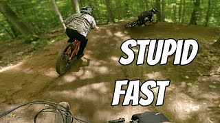Going stupid fast at The Highlands at Harbor...