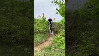 Rolling in to Deep End trail at Crystal...