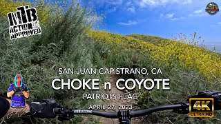 MTB Riding Choke-n-Coyote, Patriots Flag, SJC,...