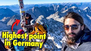 Visiting Zugspitze, the tallest mountain in...