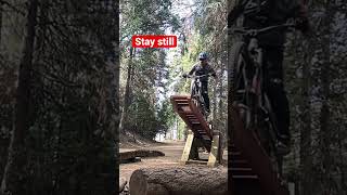 Free fall on a bike #rider #bikelife #bikepark