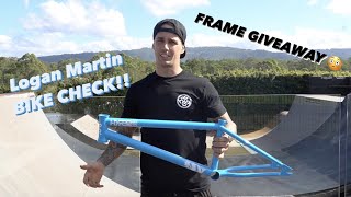 Logan Martin BIKE CHECK + FRAME GIVEAWAY!!!