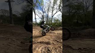 KLX 110 ripping mini track✊ #klx110 #pitbike...