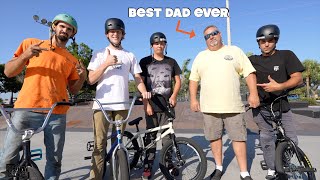 We Brought Our Dad To The Skatepark For The...