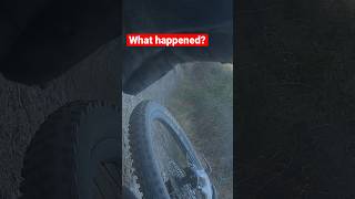 I literally ate dirt, bike crash #bikefail...
