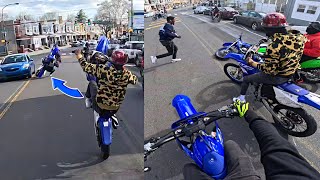 YZ125 TRIES THIS IN TRAFFIC!! *GONE WRONG*