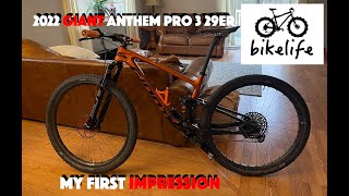 My New 2022 Giant Anthem Pro 3 29er - My...