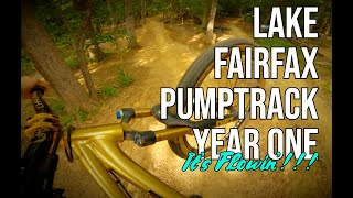 Lake Fairfax Pump Track Year progress Year One