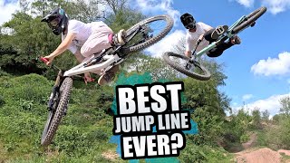 THIS BIKE PARK HAS THIS SICKEST JUMP LINE EVER...