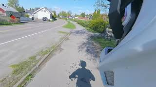 11 may, 2018 Askim Bikepath: up Trøgstadveien...