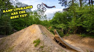 BACKYARD BUILD - First Hits on the Trick Jump...