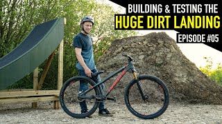 BUILDING A HUGE DIRT RAMP AND TEST RIDING THE...