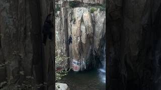 40ft bouldering send! #climbing #freesolo...